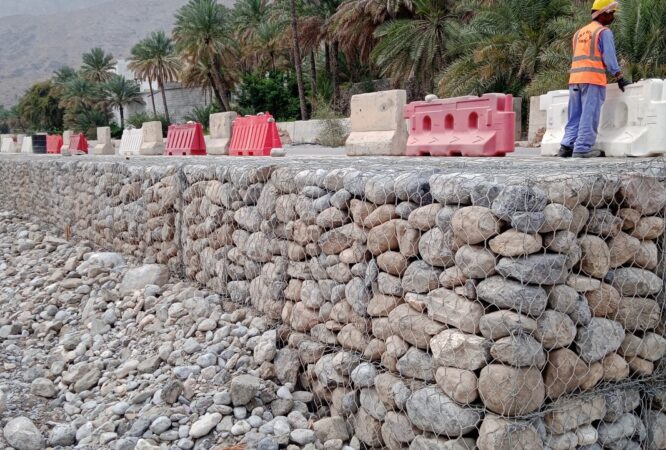 Slope Stabilization with Gabion Revetments