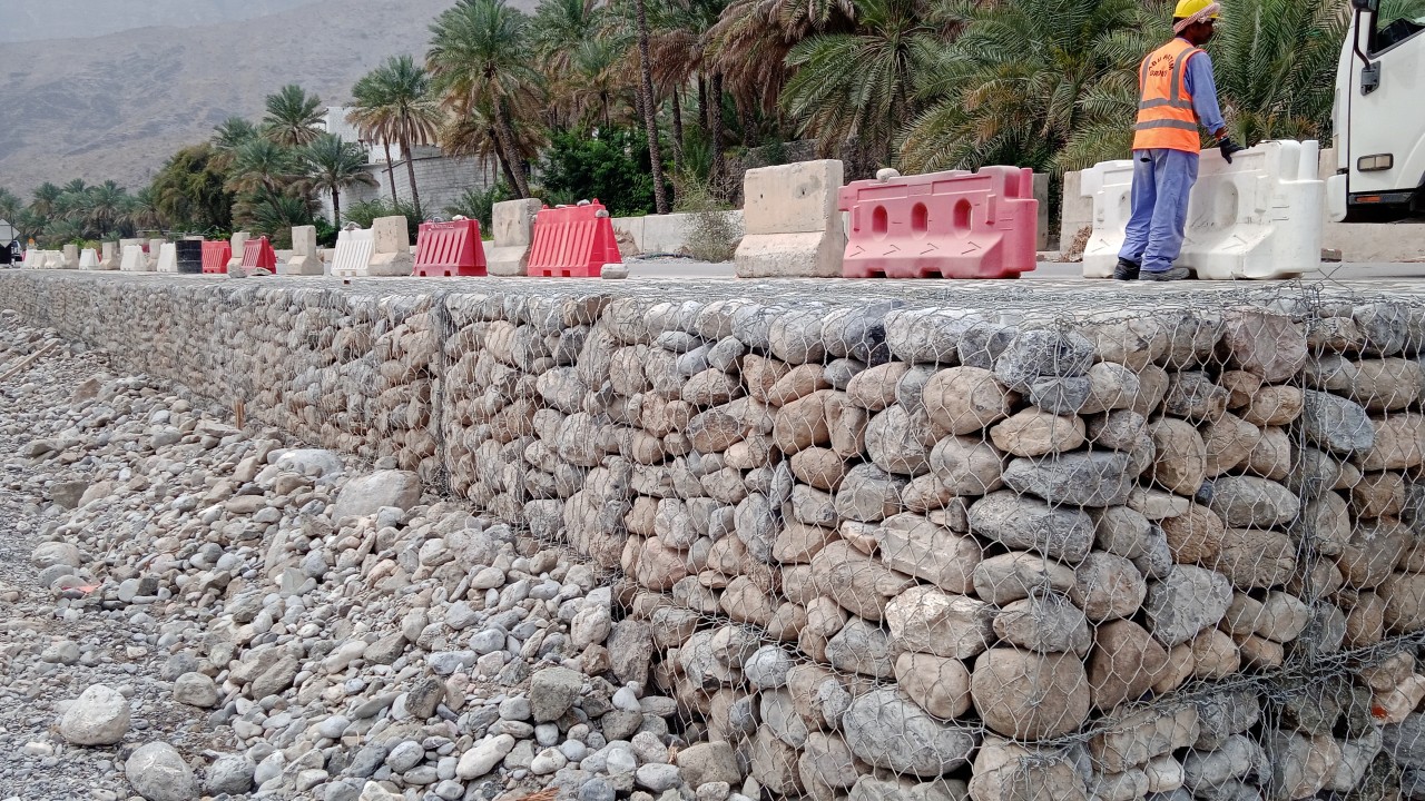 Slope Stabilization with Gabion Revetments